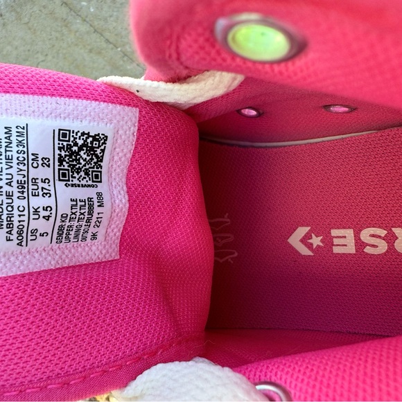 Converse Pink High-Top Sneakers - Picture 2 of 4